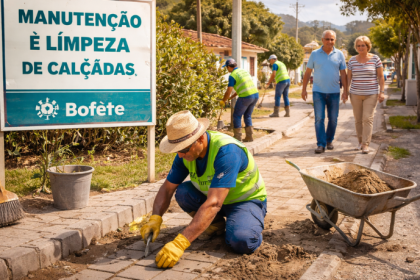 Manutenção de calçadas entra no foco urbano e reforça responsabilidade coletiva em Bofete